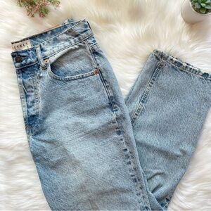 Motel Rocks Light Wash High Rise Straight Jeans